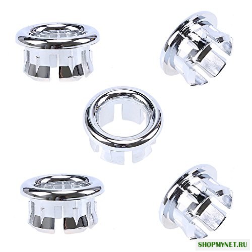 Раковина с круглым переполнением Запасная крышка Tidy Chrome Trim Ванная комната Керамический Кольцо переполнения бассейна