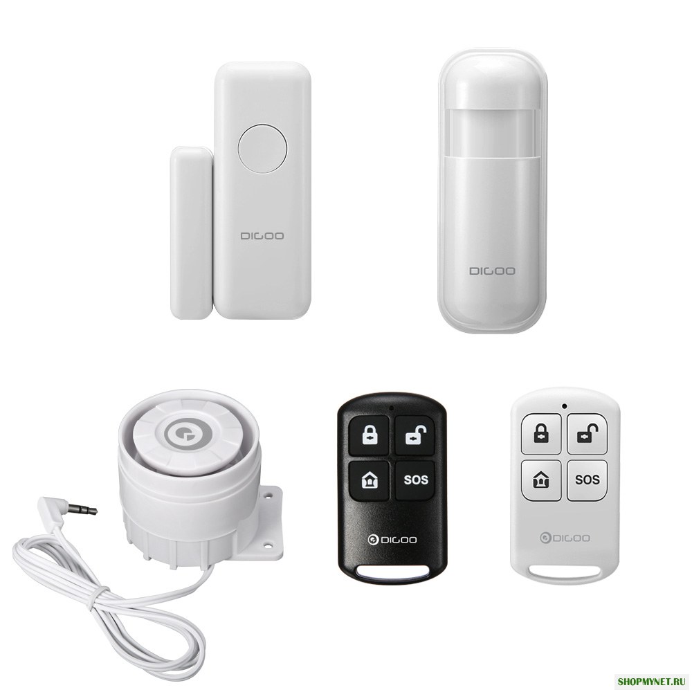 Digoo DG-HOSA 433MHz Window PIR-детектор дверного датчика Беспроводной Дистанционный Контроллер Комплект внешней сирены