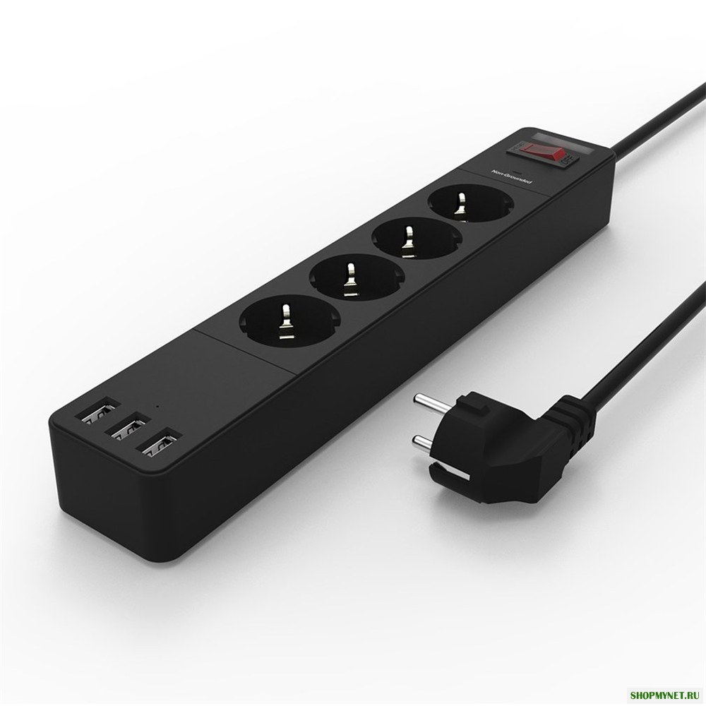 Bakeey 16A Multi-Hole USB Быстрая Зарядка ЕС Plug Адаптер Питания Smart Разъем Для Умного Дома
